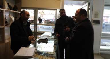 Ekinci esnafın taleplerini dinledi