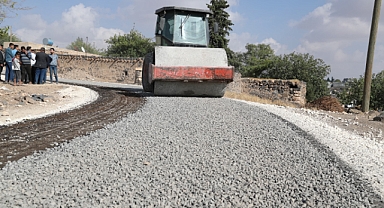 Eyyübiye kırsalındaki yol çalışmalarında son durum