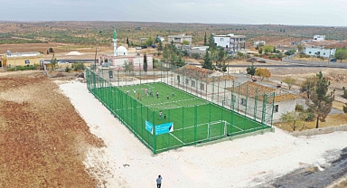 Karaköprü kırsalına bir spor tesisi daha yapıldı