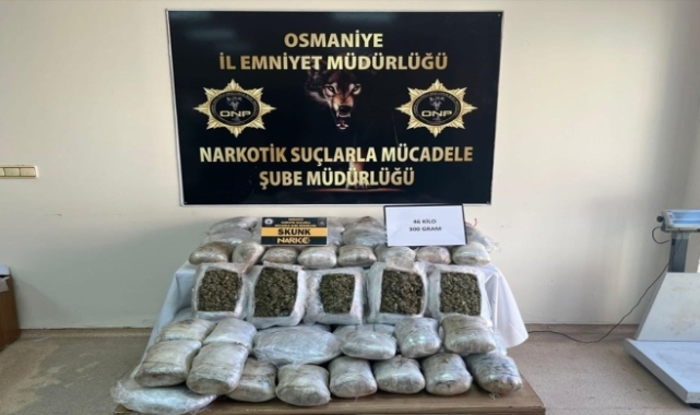 İki araçta 60 kilo 600 gram sentetik uyuşturucu ele geçirildi