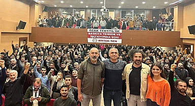 Özak Tekstil işçileri 'eyleme devam' kararı aldı