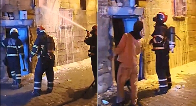 Haliliye'deki bir evde korkutan yangın
