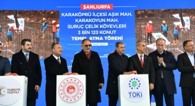 Bakan Özhaseki, Şanlıurfa'da temel atma törenine katıldı