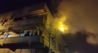 Eyyübiye'de elektrik direğinde yangın