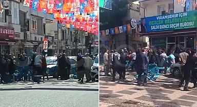 Şanlıurfa'da AK Parti'nin seçim bürosunda kavga
