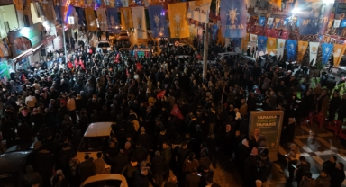 Viranşehir'de bir aşiretten AK Parti'ye destek yürüyüşü