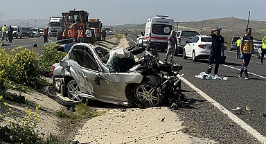 Şanlıurfa'da 4 kişinin öldüğü feci kazanın görüntüleri ortaya çıktı