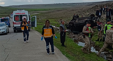 Şanlıurfa'da devrilen aracın sürücüsü hayatını kaybetti