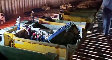 Şanlıurfa'da şantiye alanına düşen otomobilin sürücüsü yaralandı