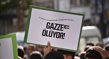Şanlıurfa'da 'sessiz yürüyüş' ile İsrail protesto edildi