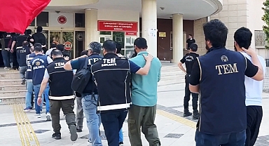 Şanlıurfa merkezli DEAŞ operasyonunda gözaltına alınan şüpheliler adliyede