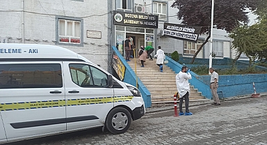 Şanlıurfa'da belediye binasında yangın çıktı