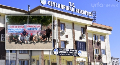 Ceylanpınar'da işten çıkarılan işçilerin eylemi sürüyor