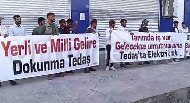 Siverek'te pankartlı DEDAŞ eylemi: 'Sadece yaşama hakkı istiyoruz'