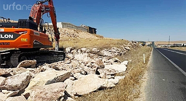 Şanlıurfa'da ölüm yolunun 4 kilometrelik kısmında çalışma başlatıldı