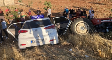Şanlıurfa'da otomobil ile traktör çarpıştı: Yaralılar var