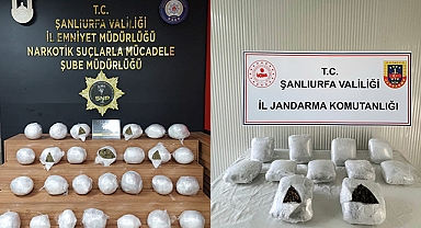 Şanlıurfa'da 44 kilo uyuşturucu ele geçirildi: 5 şüpheli gözaltında