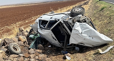 Şanlıurfa'da devrilen otomobildeki 5 kişi yaralandı