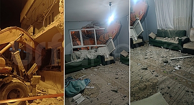 Şanlıurfa'da DEDAŞ'a ait kepçe üç katlı binaya çarptı: 10 yaşındaki çocuk yaralandı