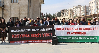 Şanlıurfa'da kayyum protestosu