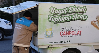 Haliliye'de 11 ton bayat ekmek toplandı