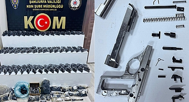Şanlıurfa'da binlerce silah parçası ele geçirildi