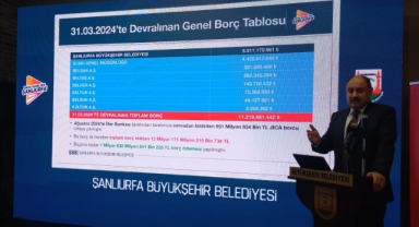 Şanlıurfa Büyükşehir Belediyesi'nin borcu arttı