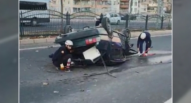 Şanlıurfa'da otomobil takla attı: Yaralılar var
