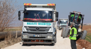 Haliliye Belediyesi yol yapım çalışmalarını sürdürüyor