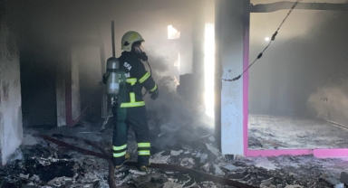 Şanlıurfa Bağdat pasajında yangın