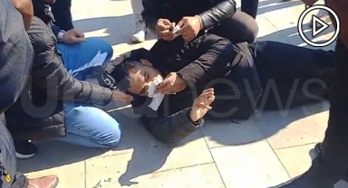 Şanlıurfa'da atama isteyen öğretmen eylemde fenalaştı