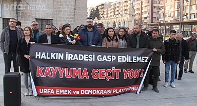 Şanlıurfa'da kayyum protestosu
