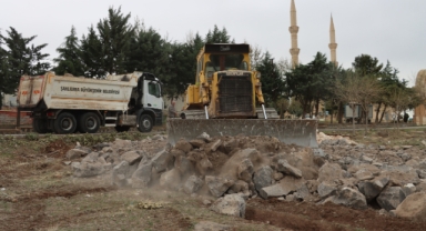 Şanlıurfa Asri Aile Mezarlığı için yeni yol yapımına başlandı