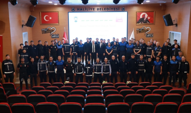 Haliliye Belediyesi&#039;nde zabıtalara mevzuat eğitimi verildi