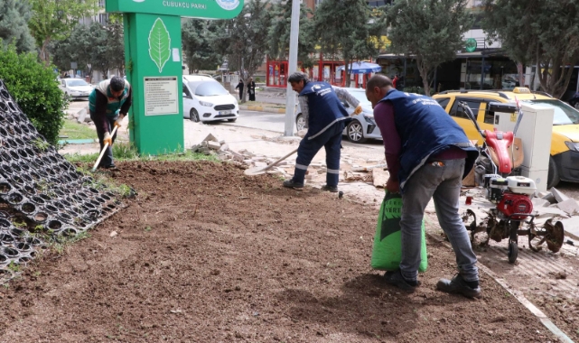 Haliliye&#039;de parklar bahara hazırlanıyor