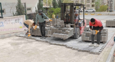 Karaköprü'de üst yapı çalışmaları devam ediyor