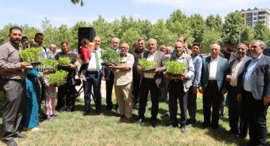 Karaköprü'de ata tohumları hayat buluyor 