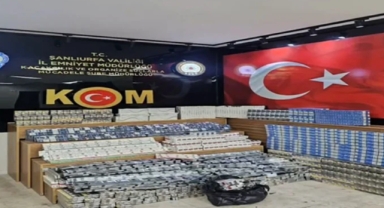 Şanlıurfa'da binlerce paket kaçak sigara ele geçirildi
