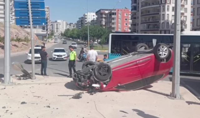 Şanlıurfa'da otomobil takla attı: 1 yaralı