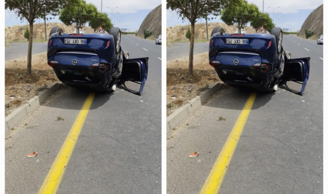 Şanlıurfa'da otomobil takla attı: 2 yaralı