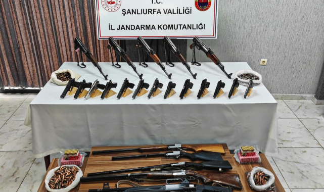 Şanlıurfa'da silah kaçakçılığı operasyonu: 16 gözaltı 