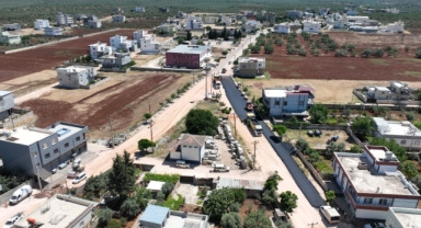 Yukarıgöklü'de asfalt serimine başlandı