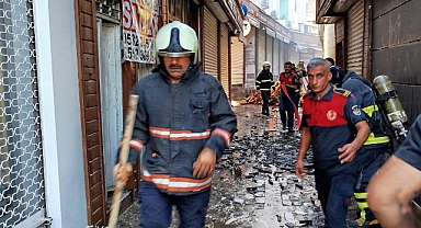 Eyyübiye'de havai fişek deposunda yangın