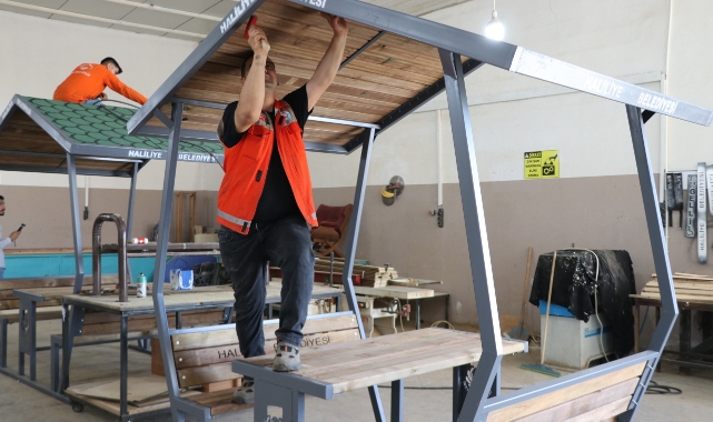 Haliliye Belediyesi&#039;nden park mobilyalarında tasarruflu üretim modeli