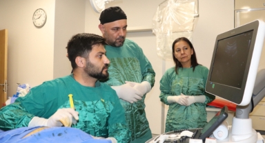 Harran Üniversitesi Hastanesi'nde karaciğer kanseri kapalı yöntemle tedavi edildi