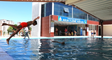 Karaköprü'de yüzme havuzu sezonu açılıyor