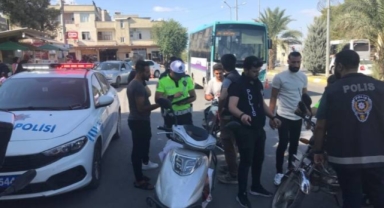 Şanlıurfa'da 28 motosiklet sürücüsüne cezai işlem uygulandı