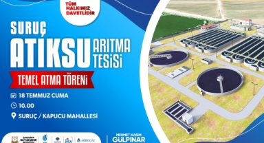 Suruç'ta atık su arıtma tesisi yapılıyor