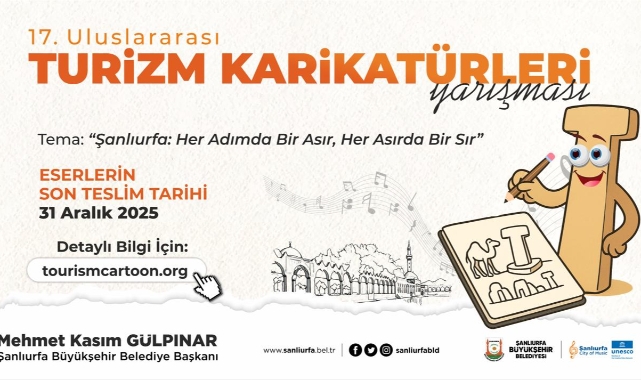17. Uluslararası Turizm Karikatürleri Yarışması başvuruları başladı
