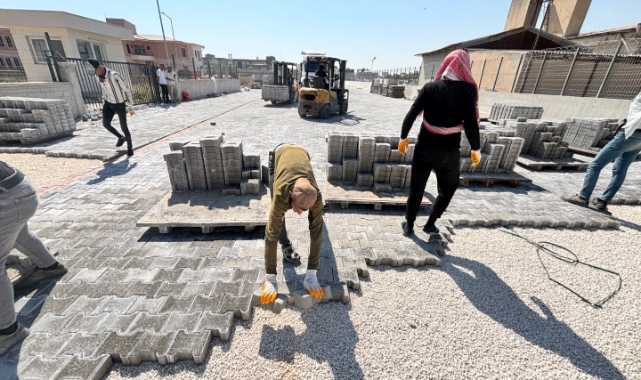 Eyyübiye’de yol yapım çalışmaları devam ediyor
